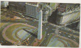Bnk cp Argentina - Buenos Aires - Piata Republicii cu Obeliscul - circulata, Printata
