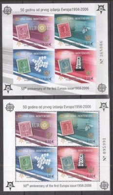 MONTENEGRO 2006 Europa CEPT Mi.Block 2 A+B MNH LOT.004 foto