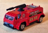 Fire Dept - departamentul de Pompieri - masinuta - jucarie din metal si plastic - masina de interventie a pompierilor