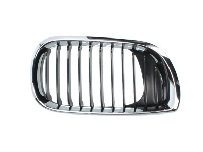 Grila radiator Bmw Seria 3 (E46), Sedan/Combi,10.2001-06.2005, dreapta, crom/crom/negru, 51137030546, 200905-2 foto