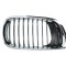 Grila radiator Bmw Seria 3 (E46), Sedan/Combi,10.2001-06.2005, dreapta, crom/crom/negru, 51137030546, 200905-2