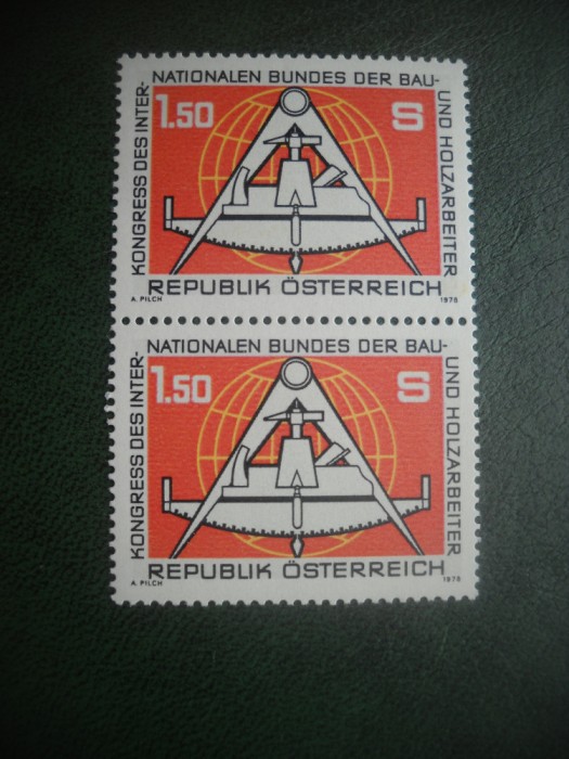 HOPCT TIMBRE MNH 809 FEDERATIA MUNCITORILOR IN LEMN 1978 -1 VAL AUSTRIA