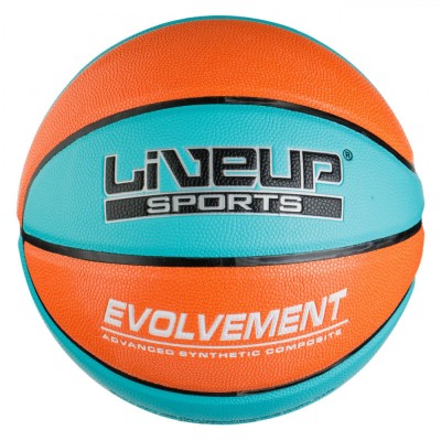 Minge Baschet Liveup Sports Evolvement, Număr 7, Portocaliu și Verde Marin foto