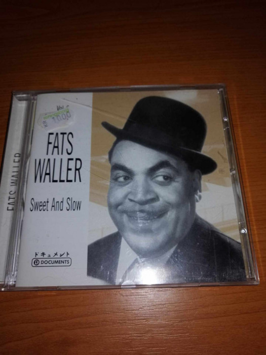 Jazz Swing era Fats Waller Sweet and Slow Cd audio 2003 EX