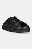 UGG papuci Goldenglow Slide culoarea negru, cu platforma, 1167430-BLK
