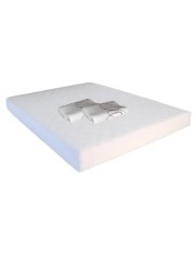 Set Saltea cu spuma, Mercur Comfort Flex Plus 160x200x20cm, fermitate mediu spre tare, hipoalergenica, husa detasabila, Saltsib plus 2 perne ortopedic