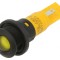 Lampă de control LED galbenă 24V 16mm