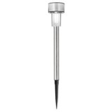 Lampă solară cu LED, Argintie, 26 cm, CMCLASS