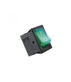 Comutator basculant 1 circuit 2 pozitii 12V 15A cu bec verde, Home By Somogyi
