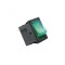 Comutator basculant 1 circuit 2 pozitii 12V 15A cu bec verde