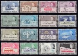 DB1 BAT British Antarctic Ter. QEII 1963 - 1969 Transporturi Vapoare Aviatie Caini 11 v. MNH + 5 v. MVLH 2 poze