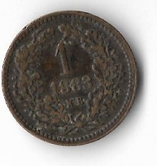 Moneda 1 krajczar 1883 - Ungaria foto