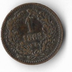 Moneda 1 krajczar 1883 - Ungaria