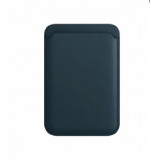 Portofel Flippy MagSafe piele pentru carduri compatibil cu Apple iPhone 12/12 Mini/12 Pro/12 Pro Max, Albastru inchis