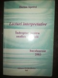 Lecturi interpretative Indreptar pentru analiza textuala- Dorina Apetrei