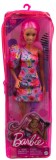 PAPUSA BARBIE FASHIONISTA CU PAR ROZ SI PICIOR PROTETIC, BARBIE - Fashionistas