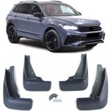 Set de aparatori de noroi fata si spate, negre, potrivite pentru VW Tiguan cu R-Line 20-23 Performance AutoTuning