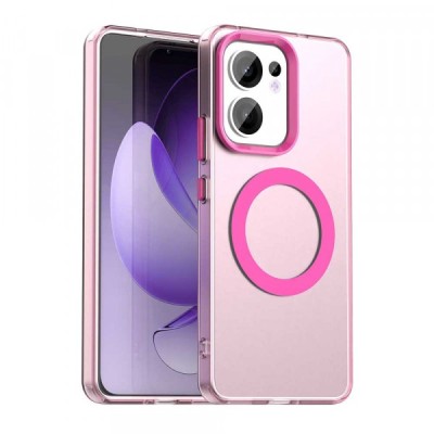 Husa MagSafe pentru Oppo Reno13 FS 5G / Reno13 F 4G / Reno13 F, Techsuit, CandyCase, Roz foto