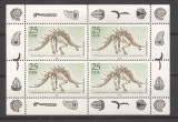 Germany DDR 1990 Prehistoric animals, perf. sheetlet, MNH S.054