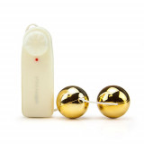 Bile vaginale cu vibratie Golden Ball 3.2cm, Orion