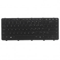 Tastatura HP Probook 640 G3 cu rama iluminata neagra us foto