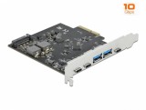 PCI Express x4 cu 3 x USB 3.2 Type-C + 2 x USB-A, Delock 89074
