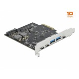 PCI Express x4 cu 3 x USB 3.2 Type-C + 2 x USB-A, Delock 89074