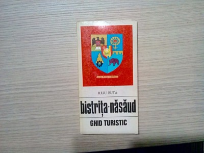 BISTRITA-NASAUD - Ghid Turistic - Iuliu Buta - 1976, 147 p.+ 2 harti; 4750 ex. foto