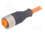 Cablu M12 PIN 4 drept 2m 250VAC 4A Lumberg Automation