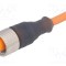 Cablu M12 PIN 4 drept 2m 250VAC 4A Lumberg Automation