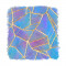Sticker decorativ, Abstract, Albastru, 55 cm, 9258ST