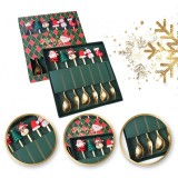 Set tacamuri pentru Craciun, 6 tacamuri, figurine cu tematica magica de Craciun, JollyMag, LYZ6