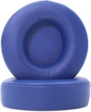 Set 2 bureti pentru casti Beats Solo Pro, On-Ear, Albastru, Spuma cu memorie, Piele ecologica