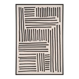 Cumpara ieftin Imprimeu pe p&acirc;nză Lipari, negru/bej, Nr. 1 60x90 cm