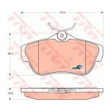 Set placute frana punte spate Citroen Jumpy 2007-2016; Fiat Scudo 2007-2016; Peugeot Expert 2007-2016, Trw GDB1740, parte montare : Punte spate