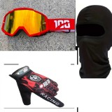 Cumpara ieftin Set accesorii moto -off road-atv-bicicleta-tricicleta:Ochelari,manusi si cagula, set Marime L