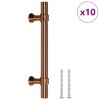 Manere de dulap, 10 buc., bronz, 96 mm, otel inoxidabil