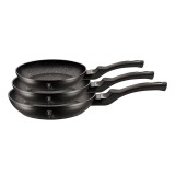 Set 3 tigai marmorate, Black Silver, Berlinger Haus