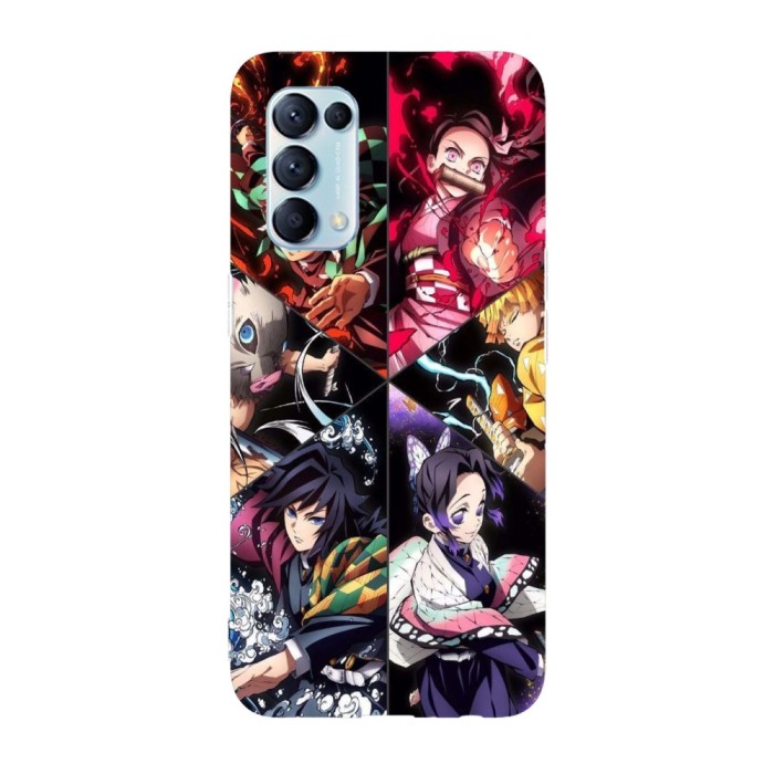 Husa compatibila cu Oppo Find X3 Lite model Demon Slayer Team, Silicon, TPU, Viceversa
