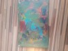 Tablou arta abstracta lucrat manual, Nonfigurativ, Tempera, Abstract