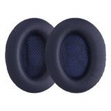 Set 2 Perne de urechi pentru casti Bose Quietcomfort 35/QuietComfort QC35 wireless II, Kwmobile, Albastru, Piele ecologica, 44519.17