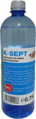 Igienizant de maini K-SEPT 75% 0.75L pe baza de Alcool Etilic in stoc avizat de institutul Cantacuzino foto