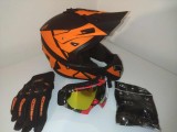 Cumpara ieftin Casca Moto Enduro ATV Ochelari Manusi Cagula ABS, Marimi S-XL, ECE