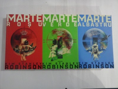 TRILOGIA MARTE - MARTE ROSU / VERDE / ALBASTRU -Kim Stanley Robinson foto