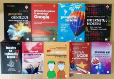 9 vol. colectia SEMNAL de la ed. Niculescu (Geografia geniului + fericirii, Internetul, Google, China, Sex like-uri retele sociale, Lumea incotro)
