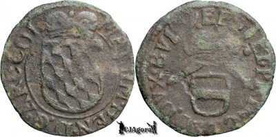1650-88, Liard - Maximilian Henric - Principatul episcopal Li&amp;egrave;ge - var. legendă foto