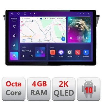 Navigatie dedicata VW Tiguan 2016- N-5883 Edonav ecran 13&amp;quot; 2K 8 si 128 Android Waze USB Navigatie 4G 360 Toslink Youtube Radio KIT CarStore Technology foto