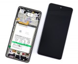 Display Samsung Galaxy A53 5G A536 cu Rama si Baterie Display Service Pack Black Negru