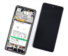 Display Samsung Galaxy A53 5G A536 cu Rama si Baterie Display Service Pack Black Negru