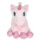 Jucărie Plus, Unicorn, Roz, Coamă Multicolor, 60cm